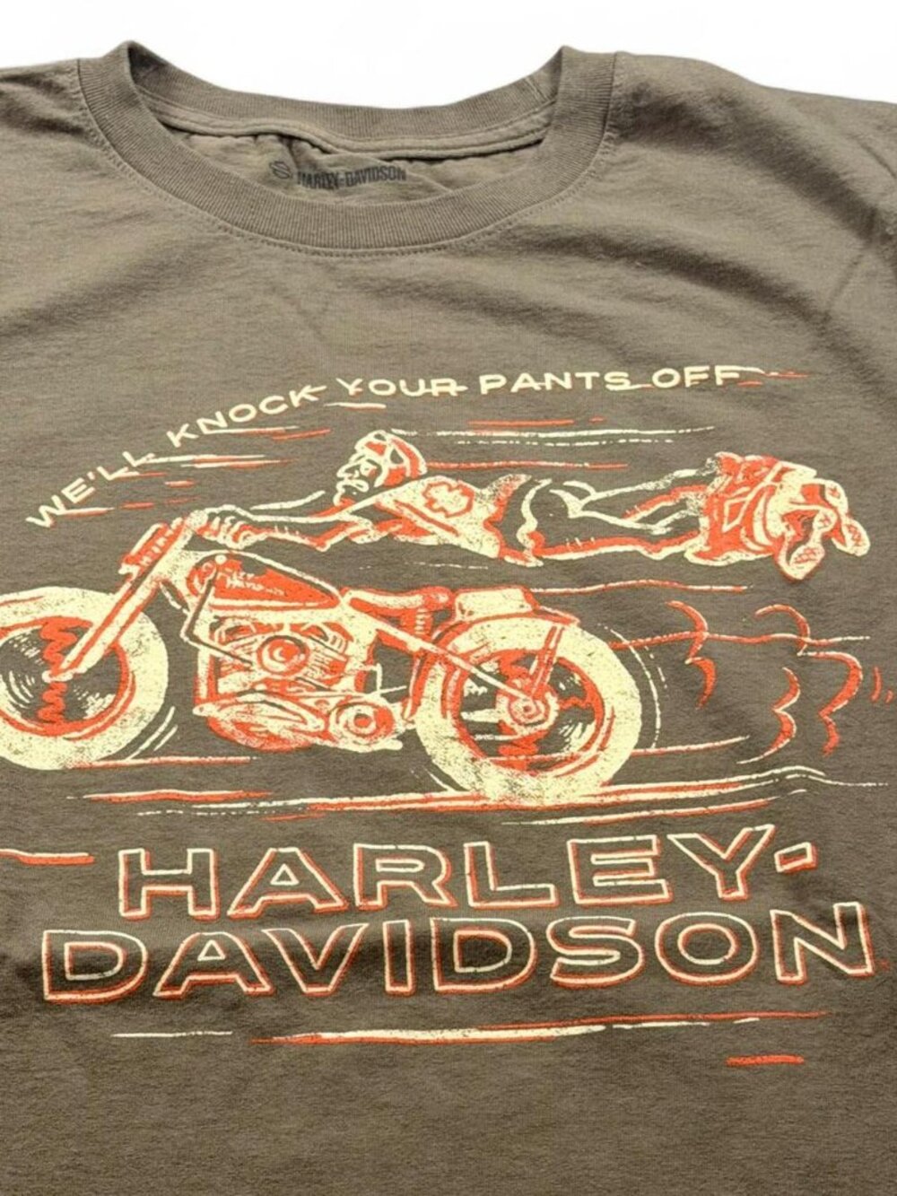 Harley-Davidson Hideout Joplin Army Green Funny Biker Graphic Tee XL